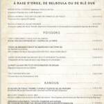 Menu Le Douar Marrakech August 2023 182217-916200